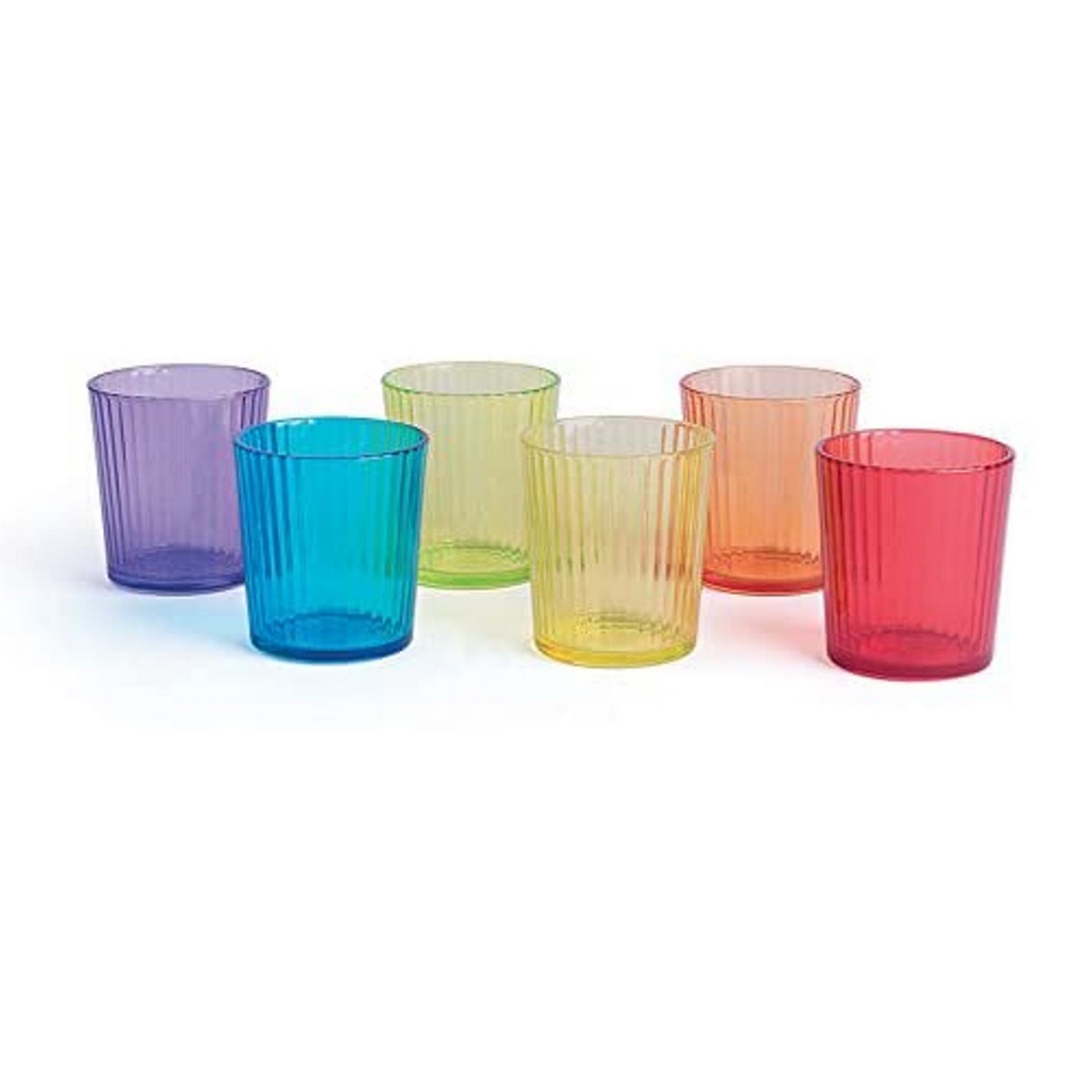 Bicchiere acqua Vetro colorato serie Las Vegas cl.26 set 6 pz
